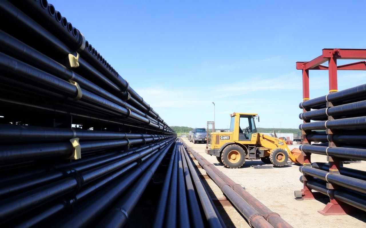 Bullet Pipe Rentals yard